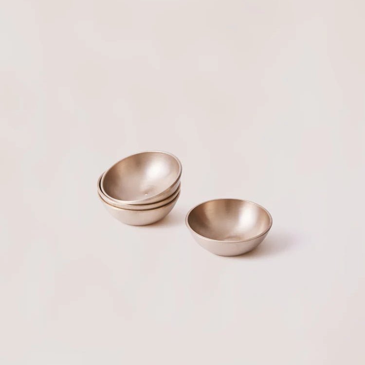 Bronze Kansa Dip Bowl, 1.5" - Set of 4 - DWELL by CMFleck