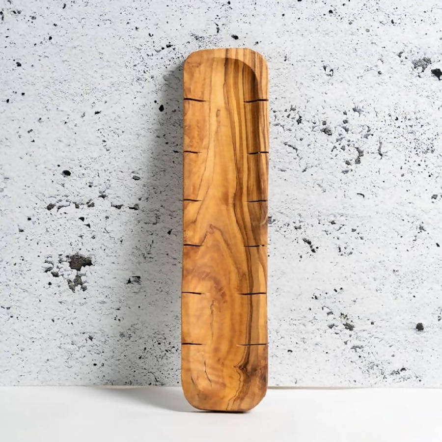 Olive Wood Bread Slicing Board - DWELL by CMGHARYAN Stoneware & More North America