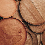 Rosa Morada Wooden Base Platter by Chechen Wood Design - DWELL by CM