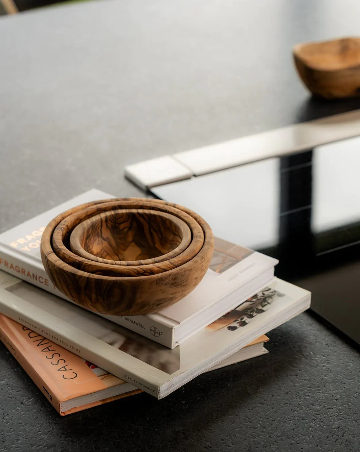 Olive Wood Nesting Bowls - set of 3 - DWELL by CM