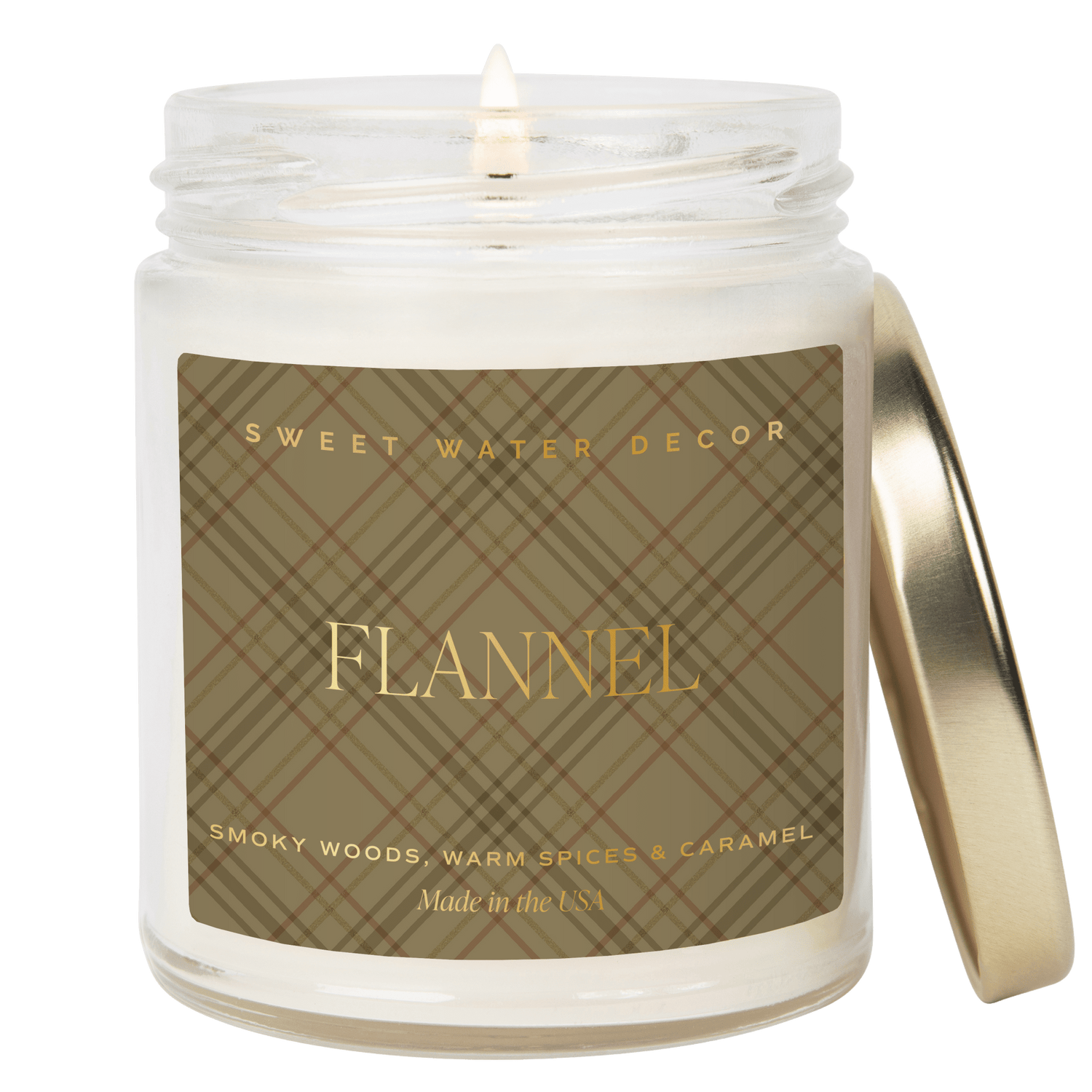 Flannel Soy Candle | 9oz. Clear Jar