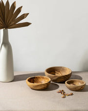 Olive Wood Nesting Bowls - set of 3 - DWELL by CM