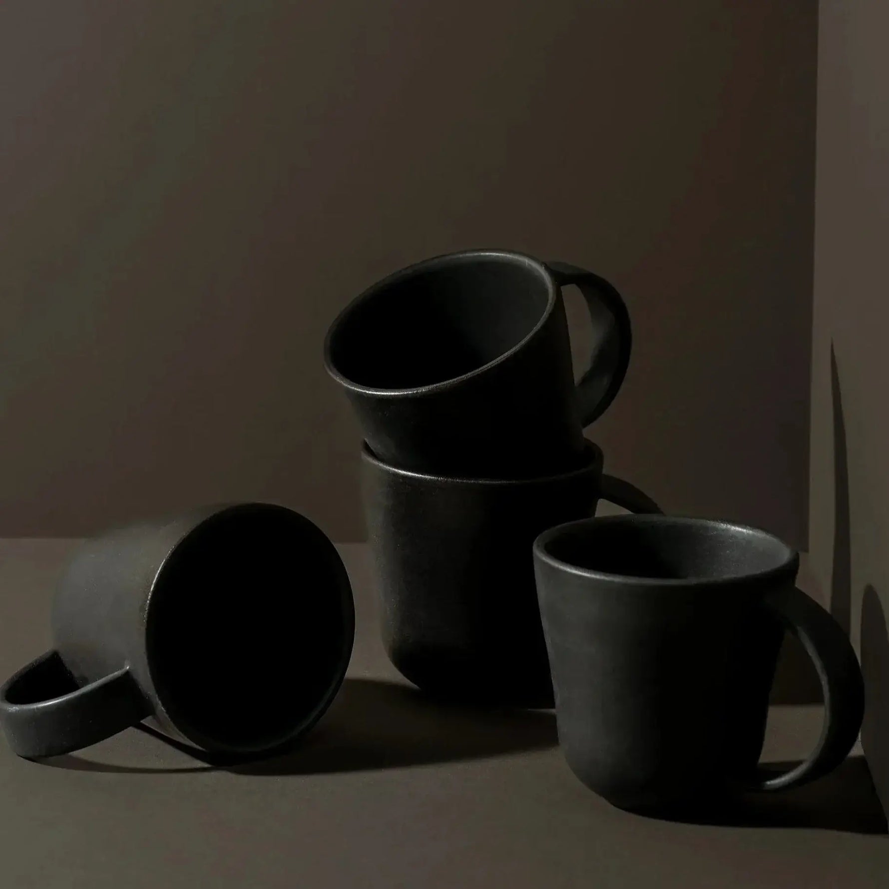 S/4 Tunisian Mug - Matte Black - DWELL by CM