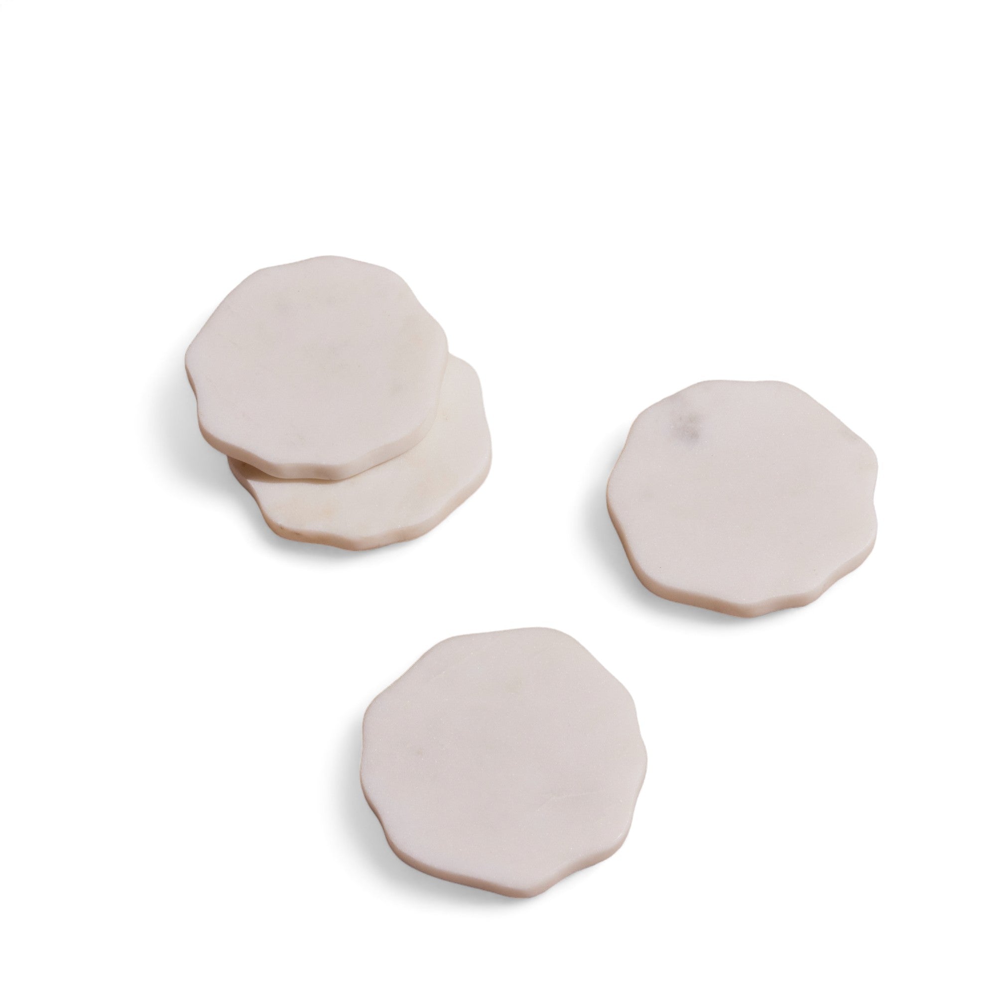 Flor Marble Coasters - set of 4 - DWELL by CM