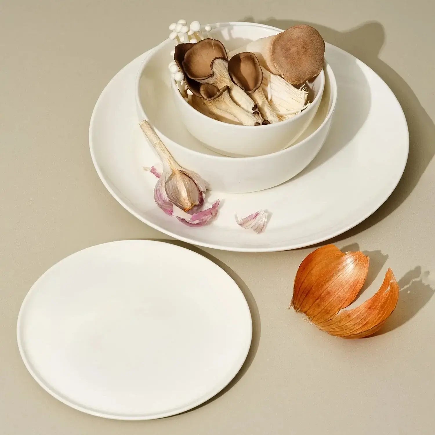 Wide Rim Dinnerware Set of 4 - DWELL by CM