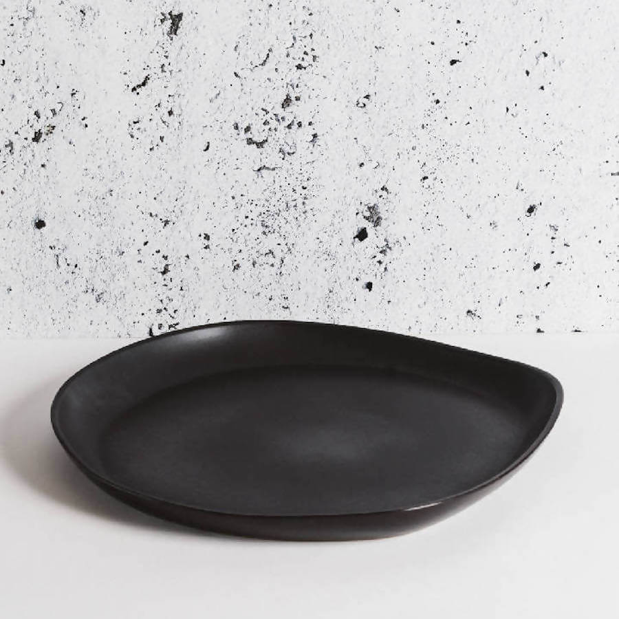 Stoneware Round Serving Platter - DWELL by CM