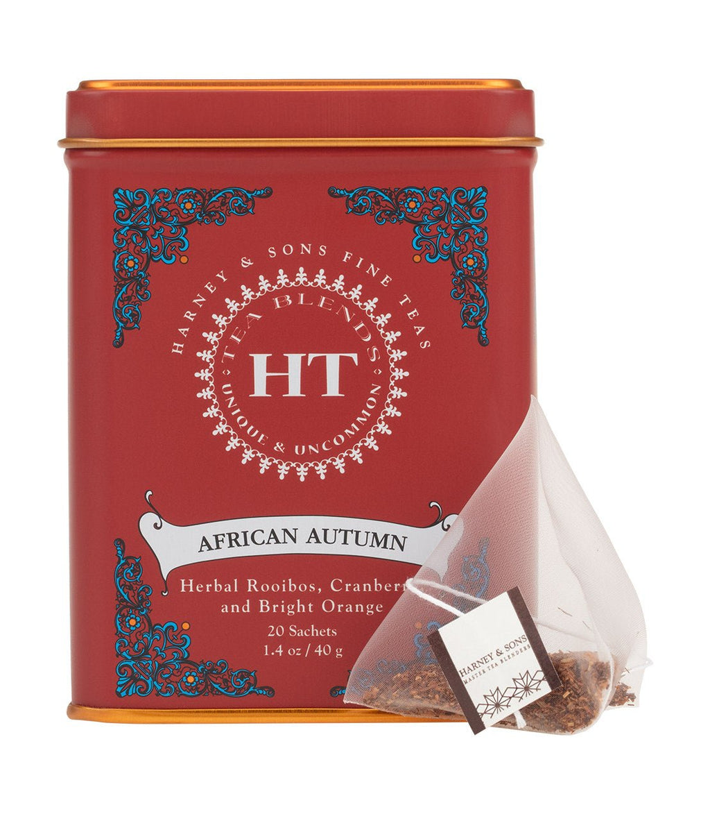 African Autumn, HT Tin of 20 Sachets - DWELL by CMHarney & Sons Fine Teas