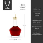 Belmont Bitters Bottle with Dasher Top in Gold - DWELL by CMViski