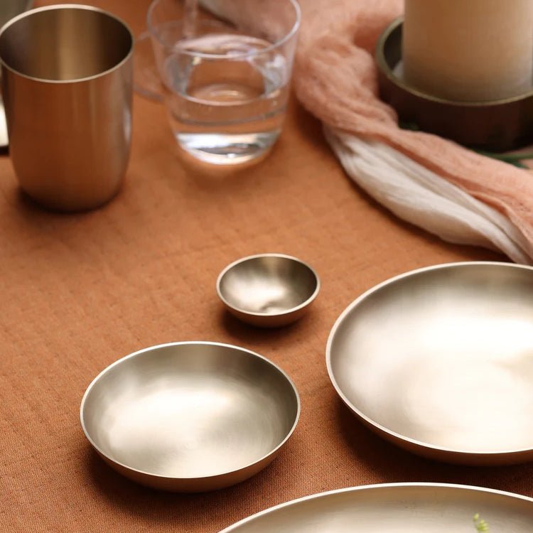 Bronze Kansa Dip Bowl, 1.5" - Set of 4 - DWELL by CMFleck