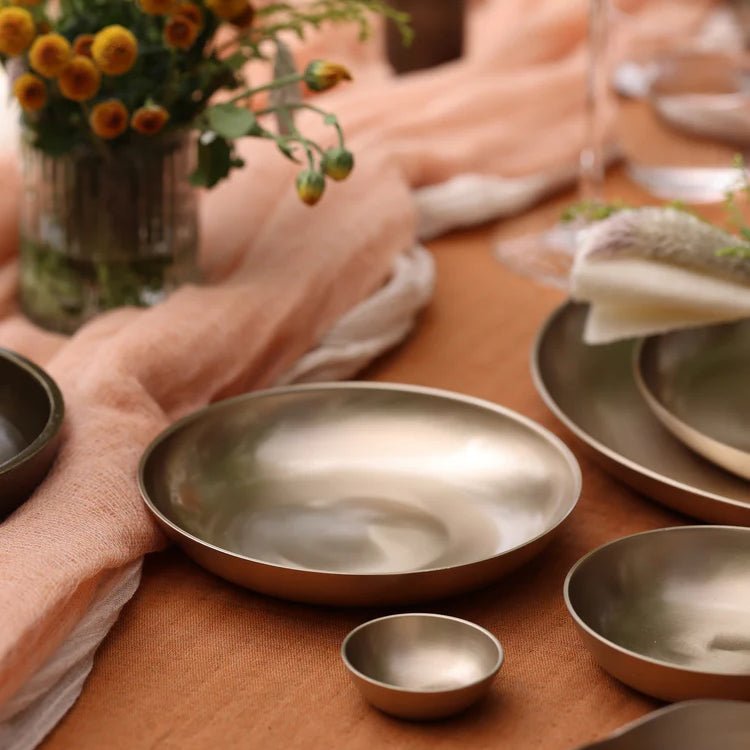Bronze Kansa Dip Bowl, 1.5" - Set of 4 - DWELL by CMFleck