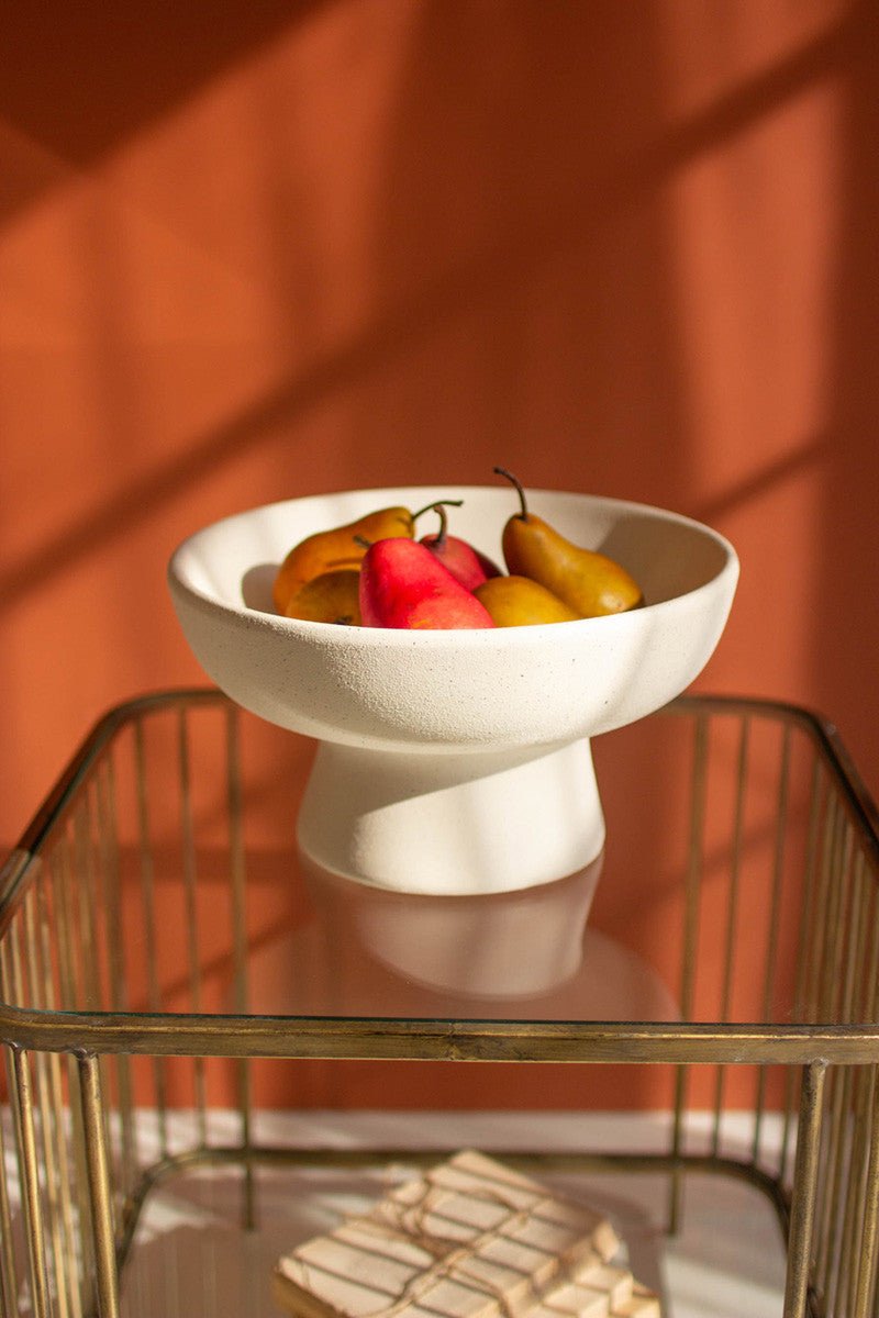 Ceramic Compote Bowls (2 Sizes) | Home Décor & Centerpieces by Kalalou - DWELL by CMKalalou