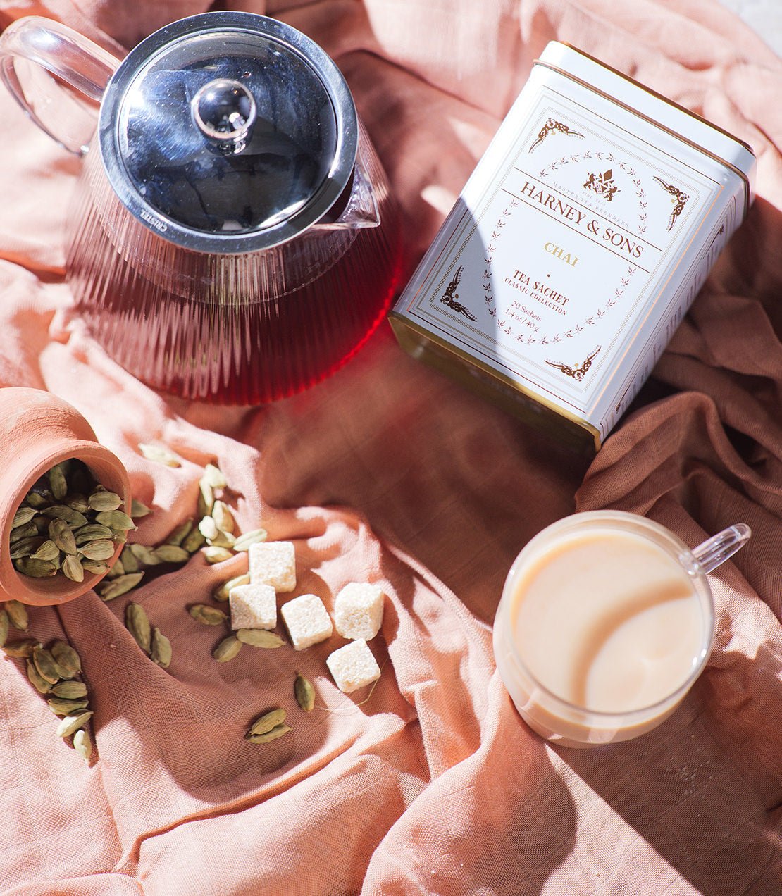 Chai, Classic Tin of 20 Sachets - DWELL by CMHarney & Sons Fine Teas