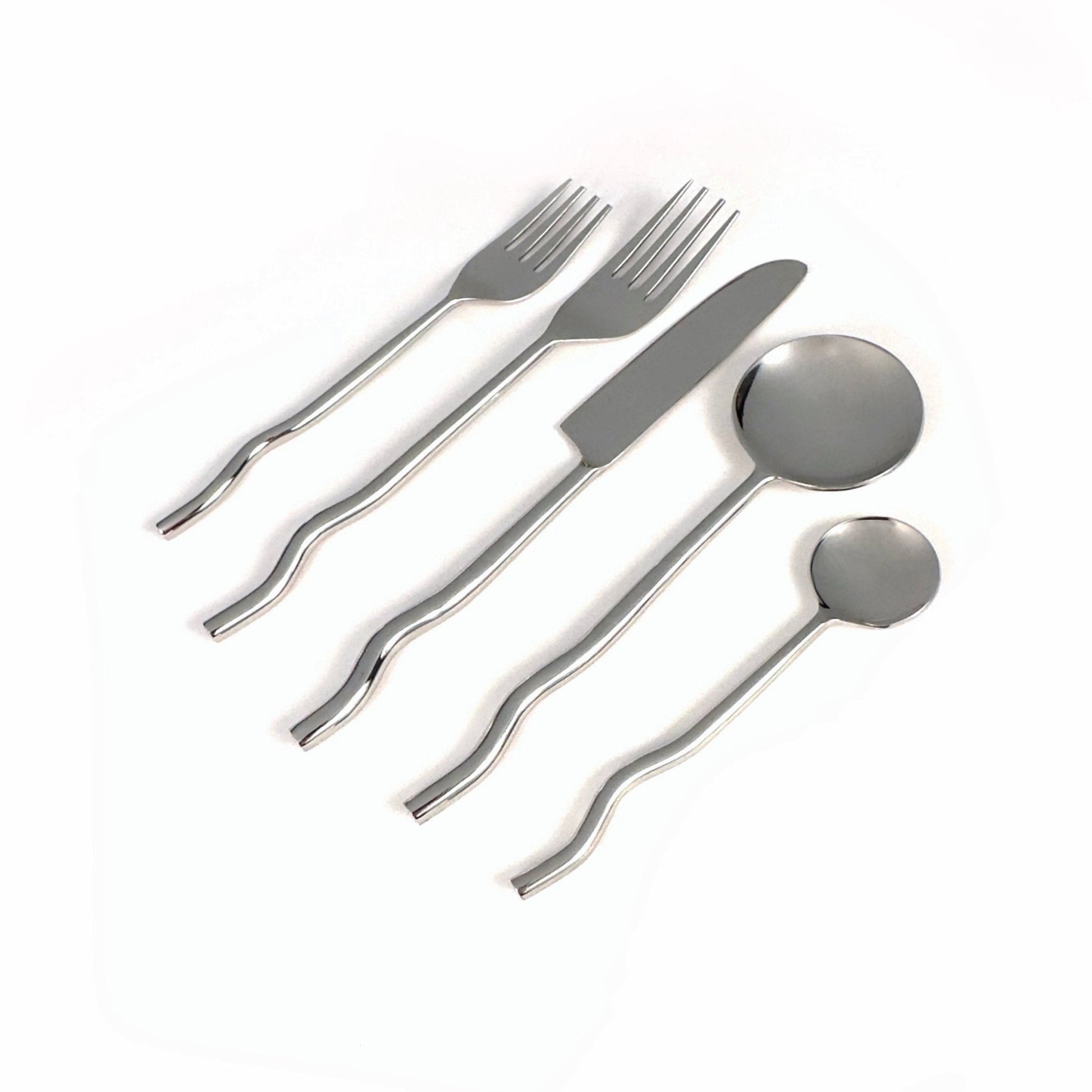 Emma Silver Flatware (Set of 20) by MESO - DWELL by CMMESO