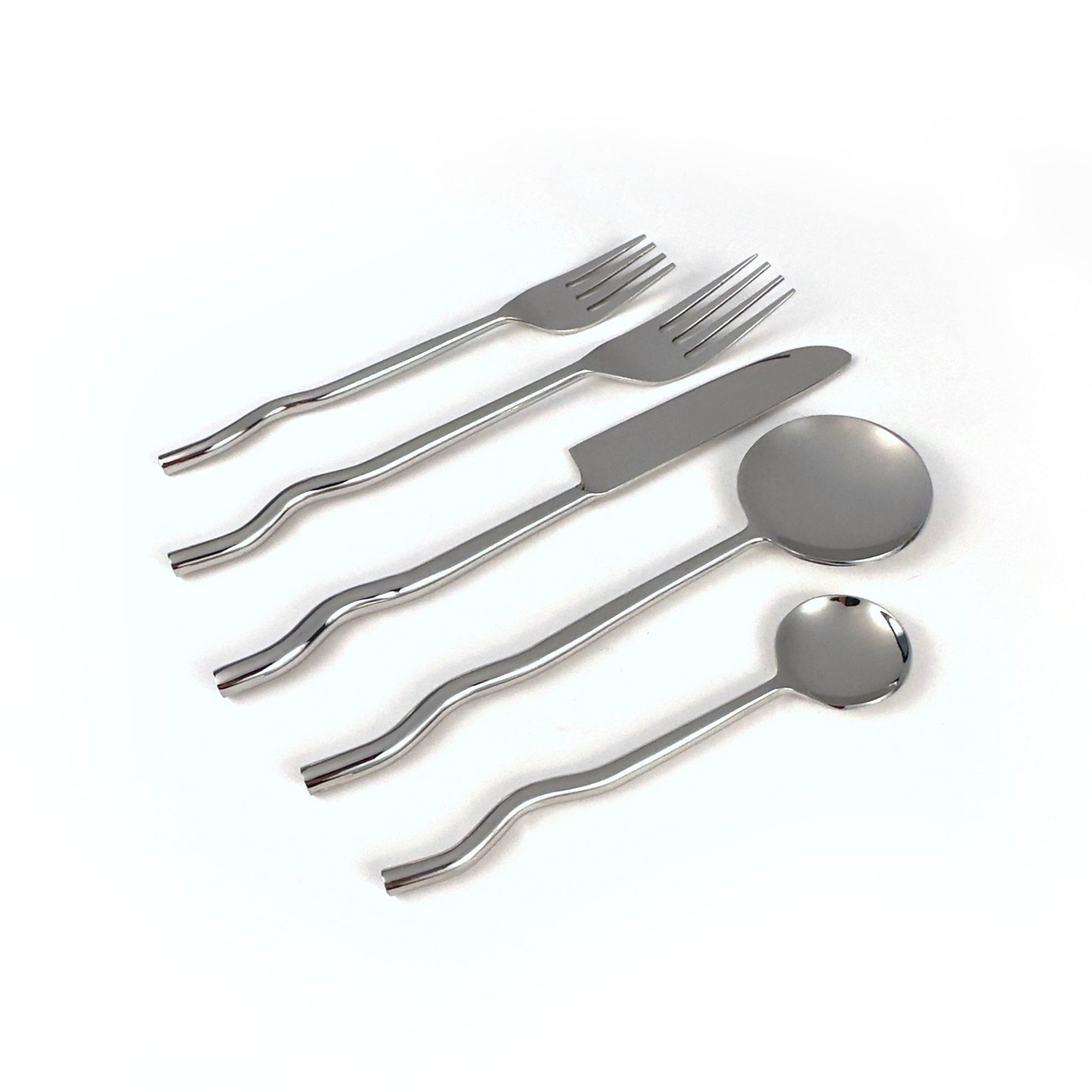 Emma Silver Flatware (Set of 20) by MESO - DWELL by CMMESO
