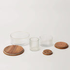 Fluted Glass Storage Jars - set of 3 - DWELL by CMFleck
