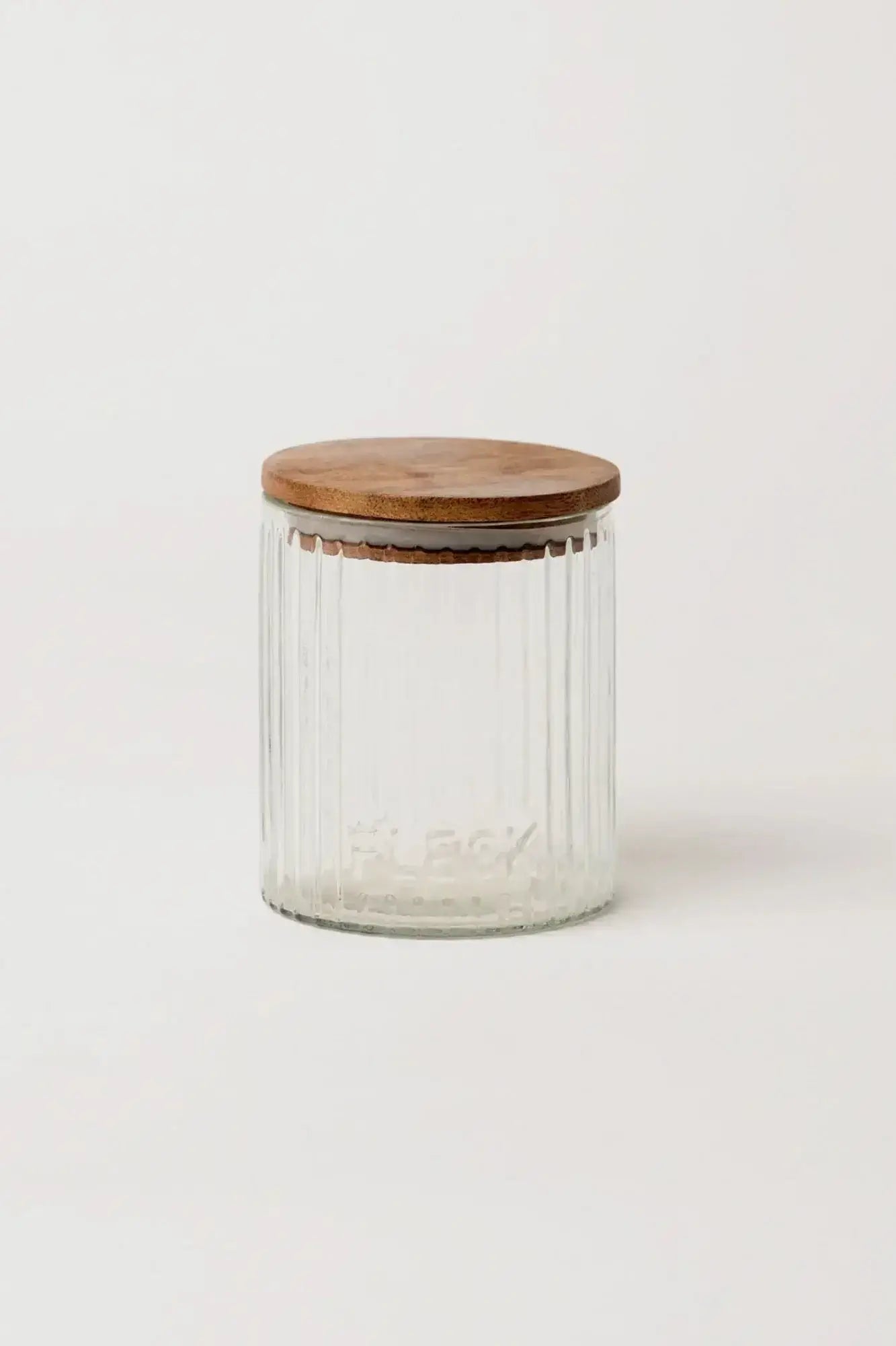 Fluted Glass Storage Jars - set of 3 - DWELL by CMPowered by People