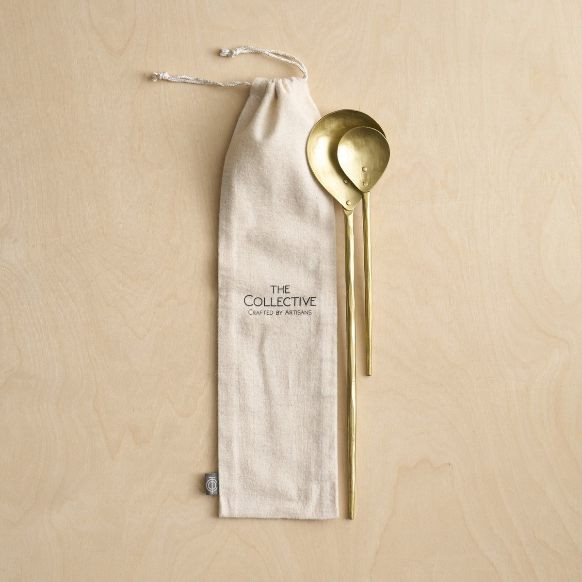 Forge Brass Stir Spoons Assorted - Set of 2 - DWELL by CMTHE COLLECTIVE
