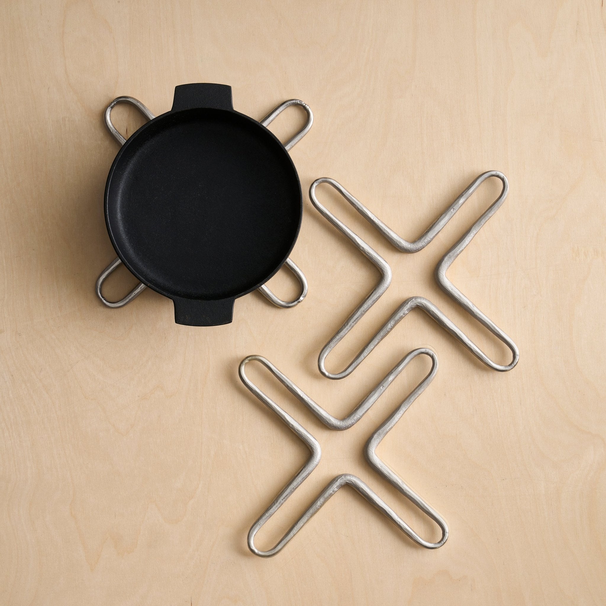 Forge Pewter Trivets - Set of 2 - DWELL by CMTHE COLLECTIVE