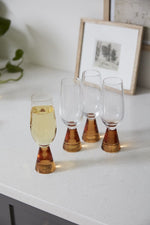 HARPER | Glasses - Gold Set of 2 - DWELL by CMAccent Décor