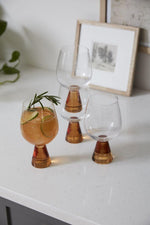 HARPER | Glasses - Gold Set of 2 - DWELL by CMAccent Décor