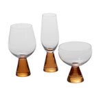 HARPER | Glasses - Gold Set of 2 - DWELL by CMAccent Décor