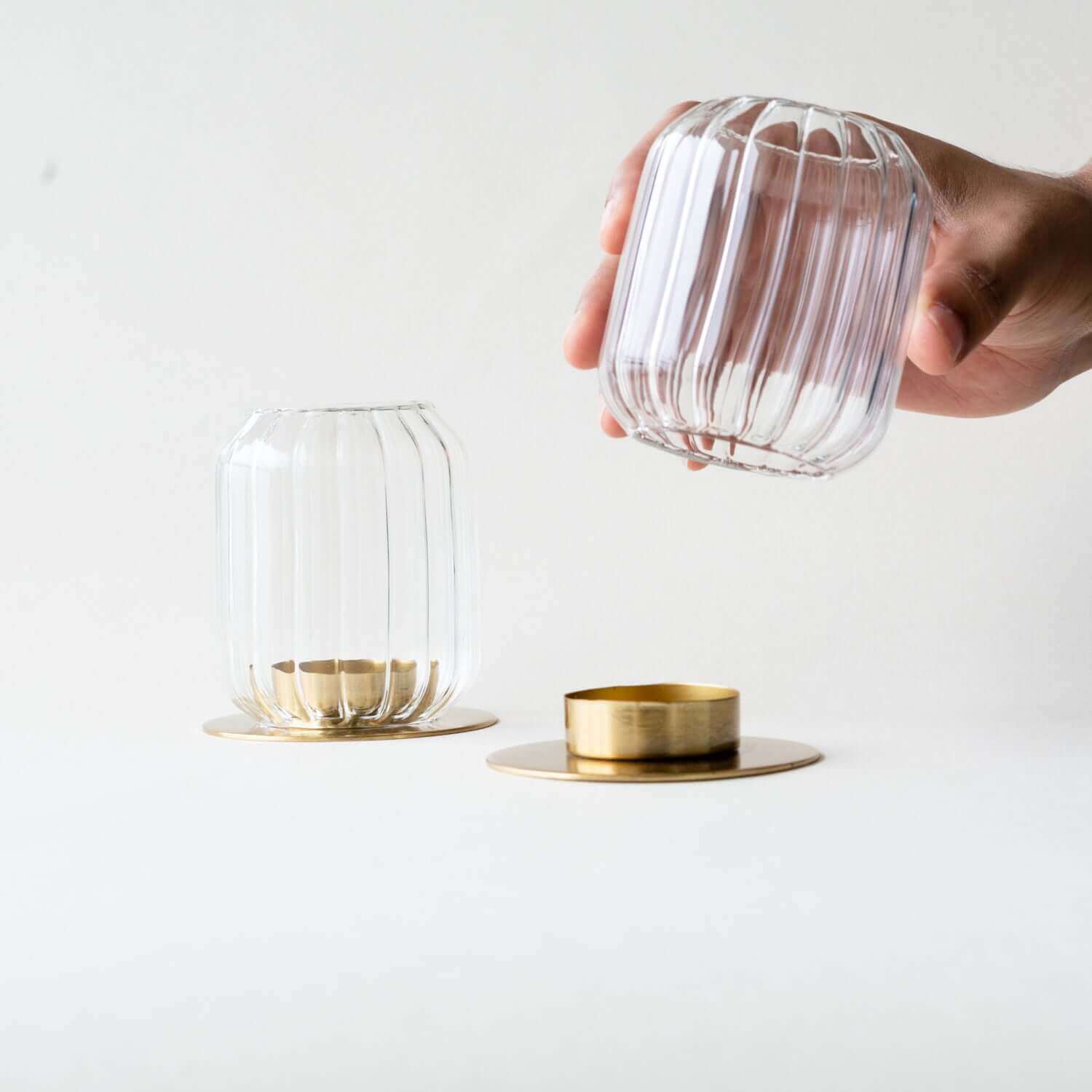 Kira Glass Lantern - set of 2 - DWELL by CM