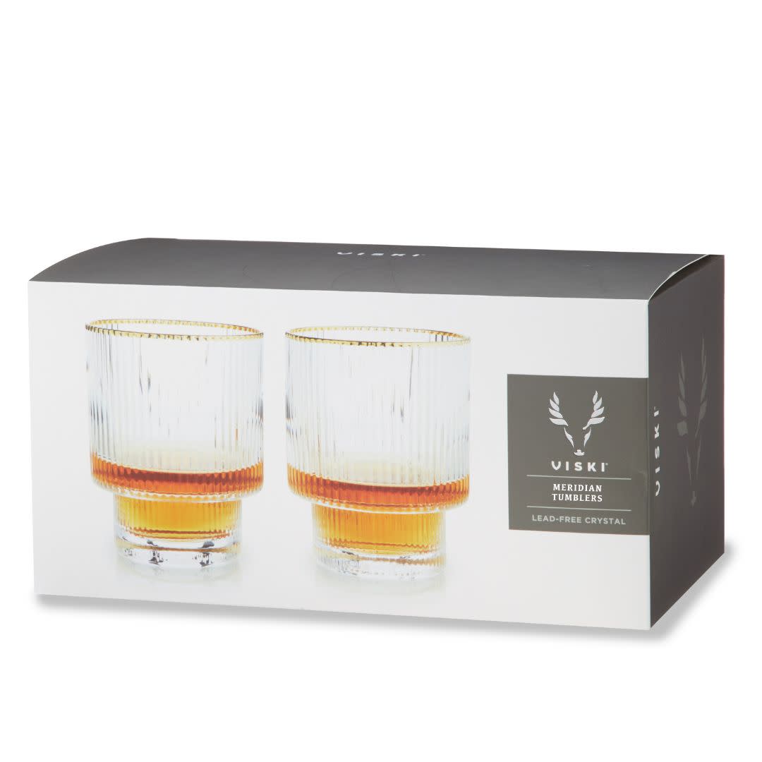Meridian Crystal Tumblers Set of 2 - DWELL by CMViski