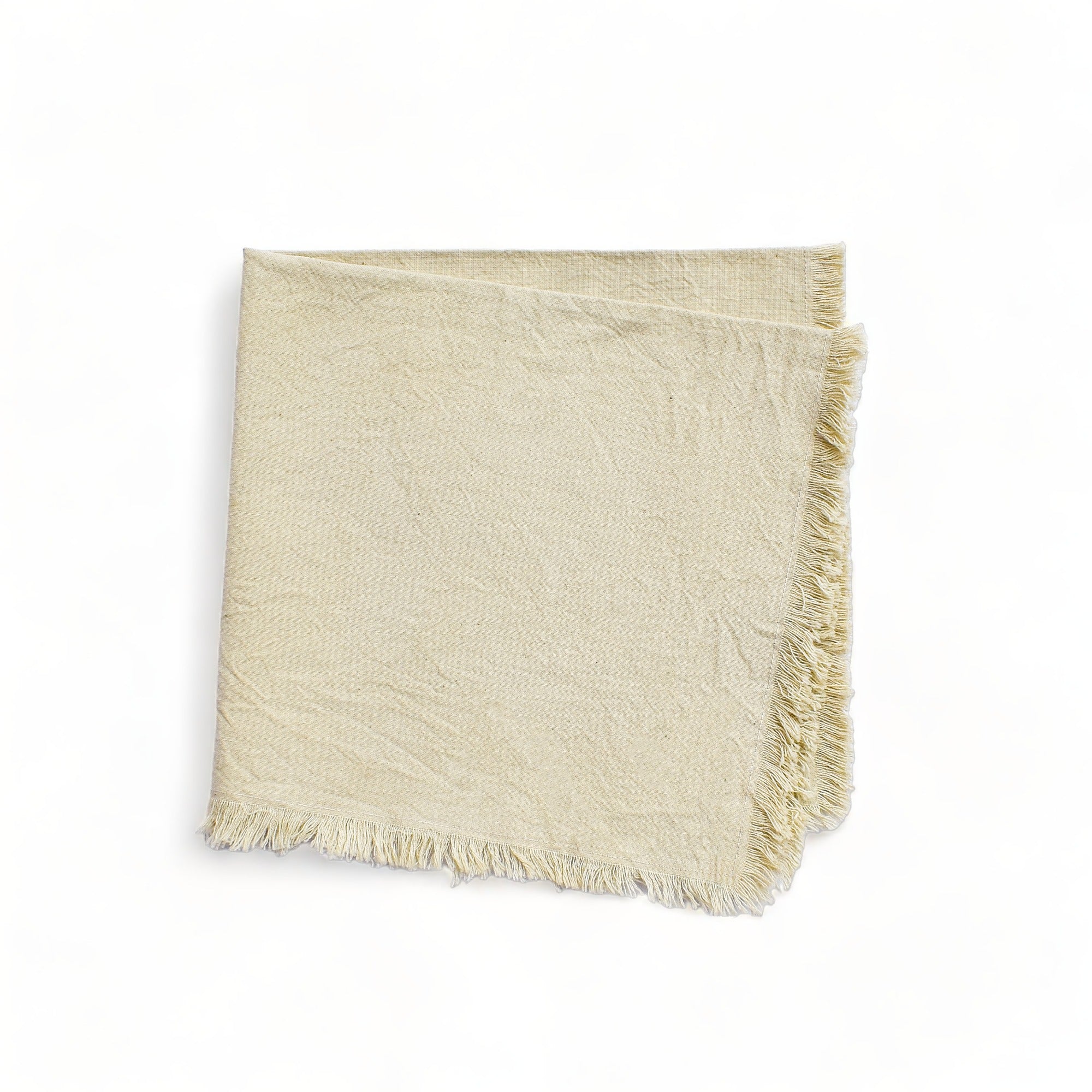 Natural Ivory Napkins (Set of 4) by CECILIADENADIE studio - DWELL by CMMESO