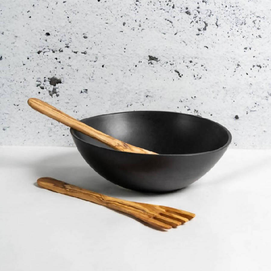 Olive Wood Serving Spatula Forks - Pair - DWELL by CMGHARYAN Stoneware & More North America