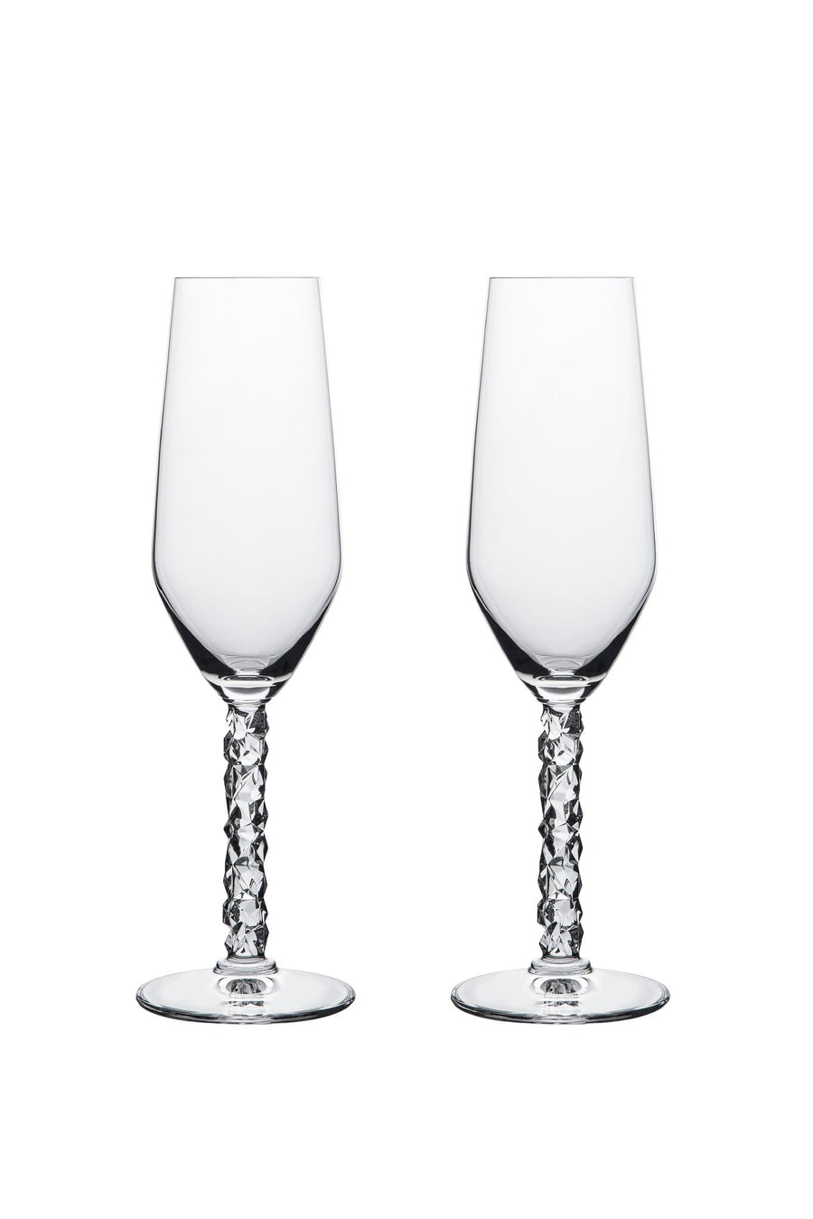 Orrefors Carat Champagne Flutes (8oz): Luminous Elegance by Lena Bergström - DWELL by CMOrrefors