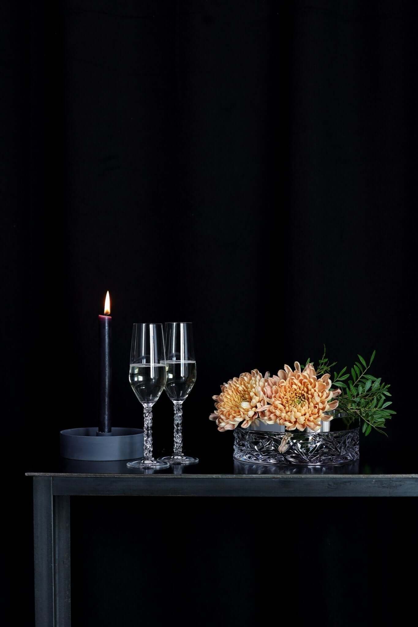 Orrefors Carat Champagne Flutes (8oz): Luminous Elegance by Lena Bergström - DWELL by CMOrrefors