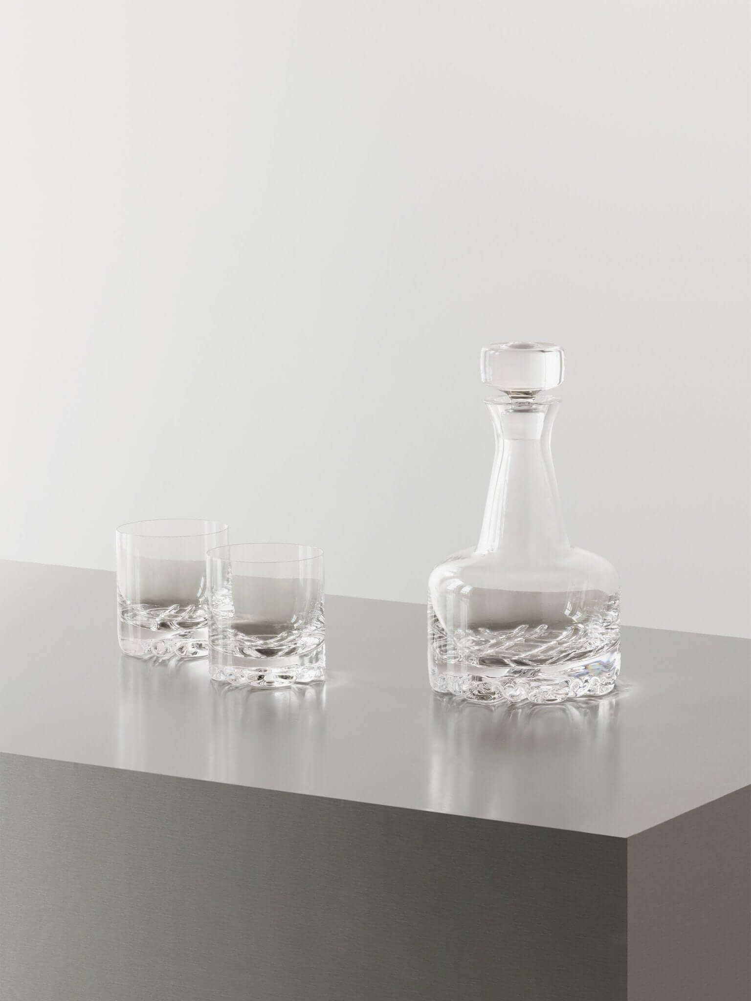 Orrefors Erik 3 - Piece Decanter Set: Modern Scandinavian Elegance for Whiskey Lovers - DWELL by CMOrrefors