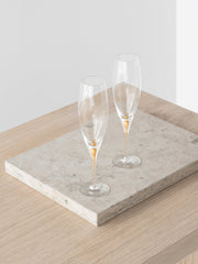 Orrefors Intermezzo Gold Champagne Flutes (7oz): Celebrate in Style - DWELL by CMOrrefors