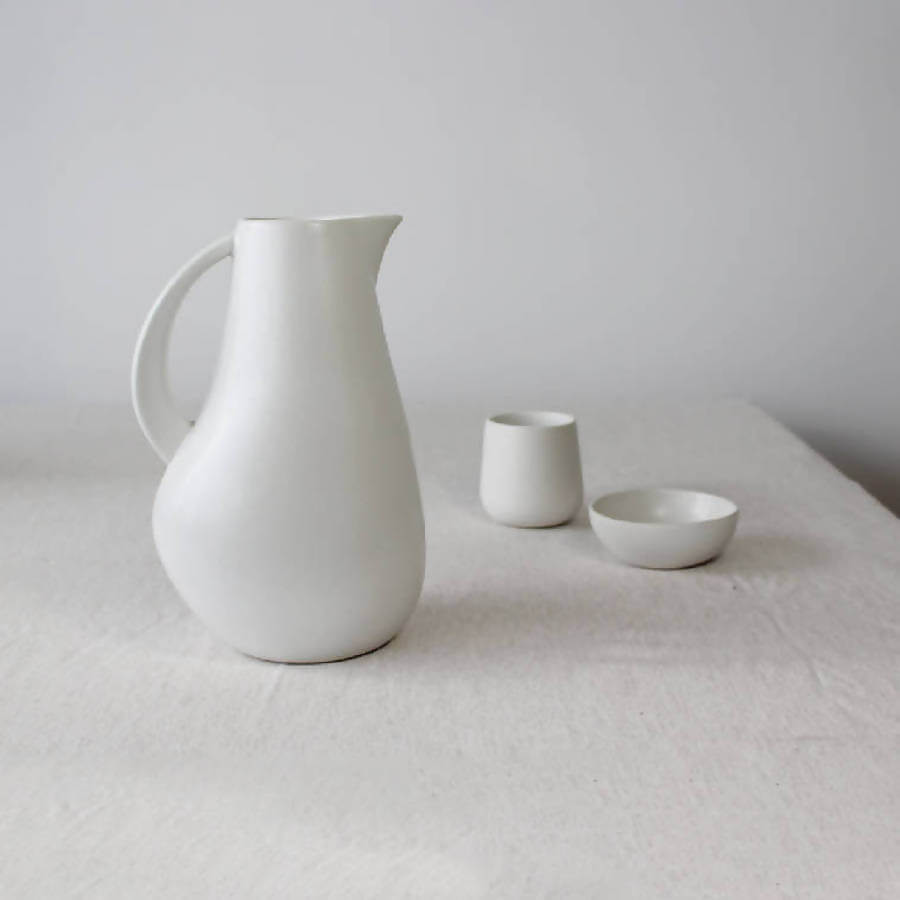 Stoneware Pitcher | Kuduo 64 Oz - DWELL by CM