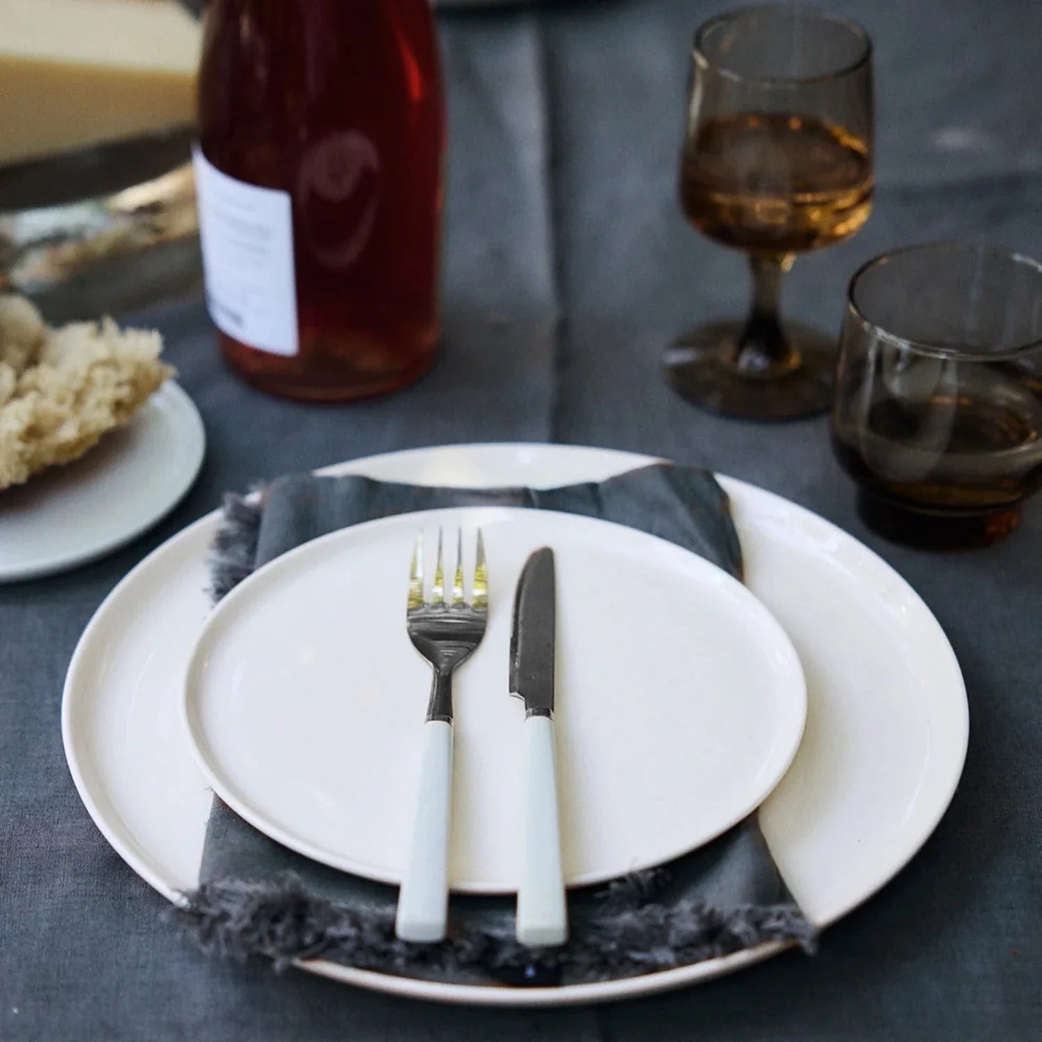 S/4 Slim Dinnerware Set - White - DWELL by CMFors Studio