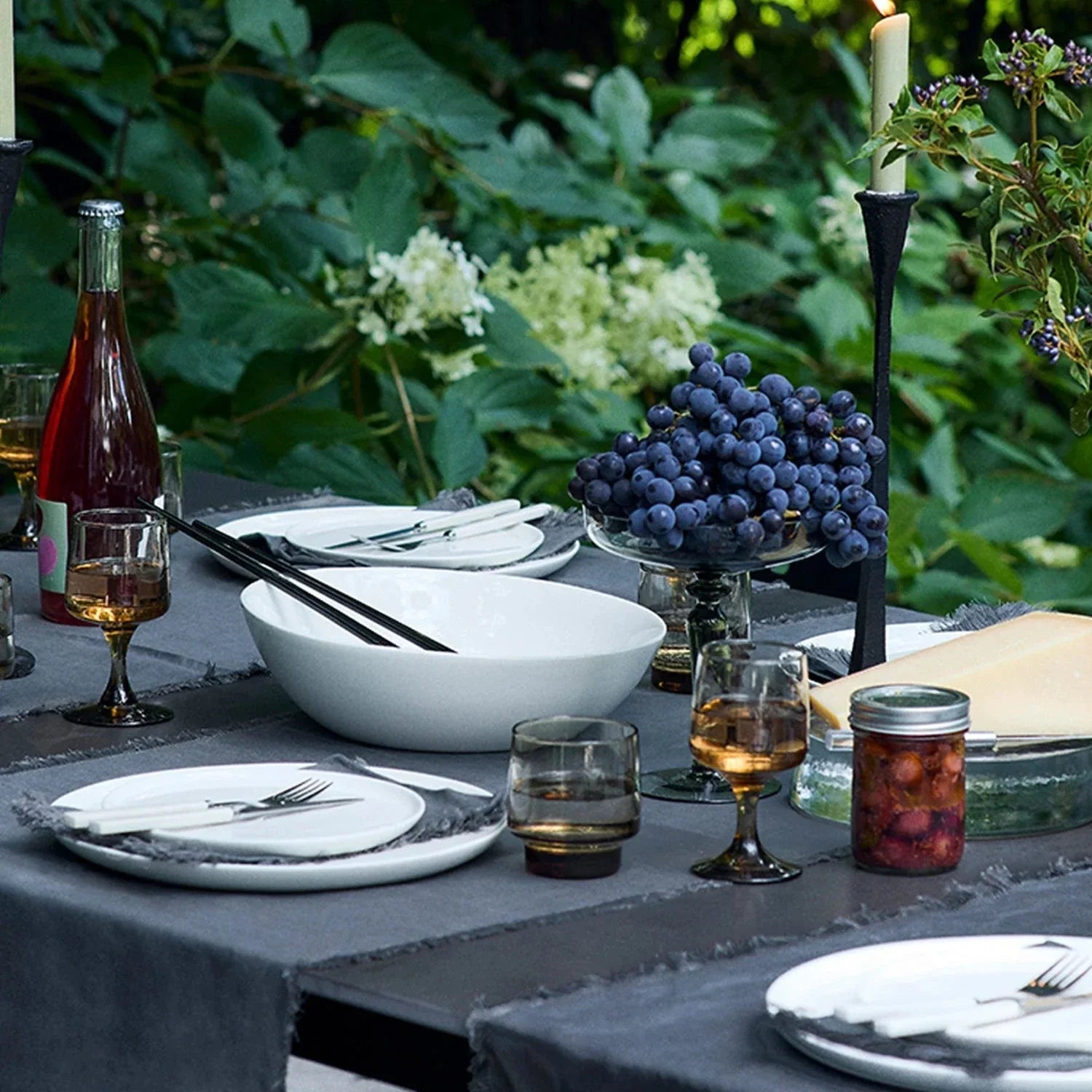 S/4 Slim Dinnerware Set - White - DWELL by CMFors Studio