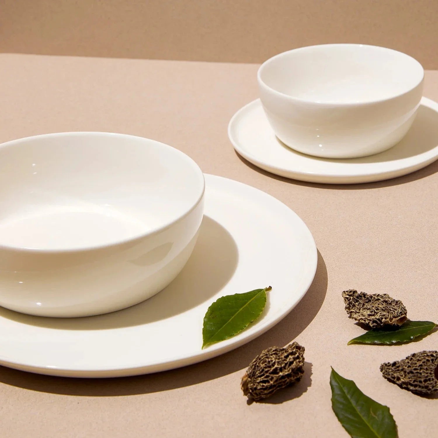 S/4 Slim Dinnerware Set - White - DWELL by CMFors Studio