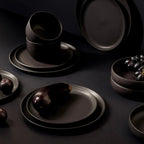 S/4 Tunisian Pasta Bowls - Matte Black - DWELL by CMGHARYAN Stoneware & More North America