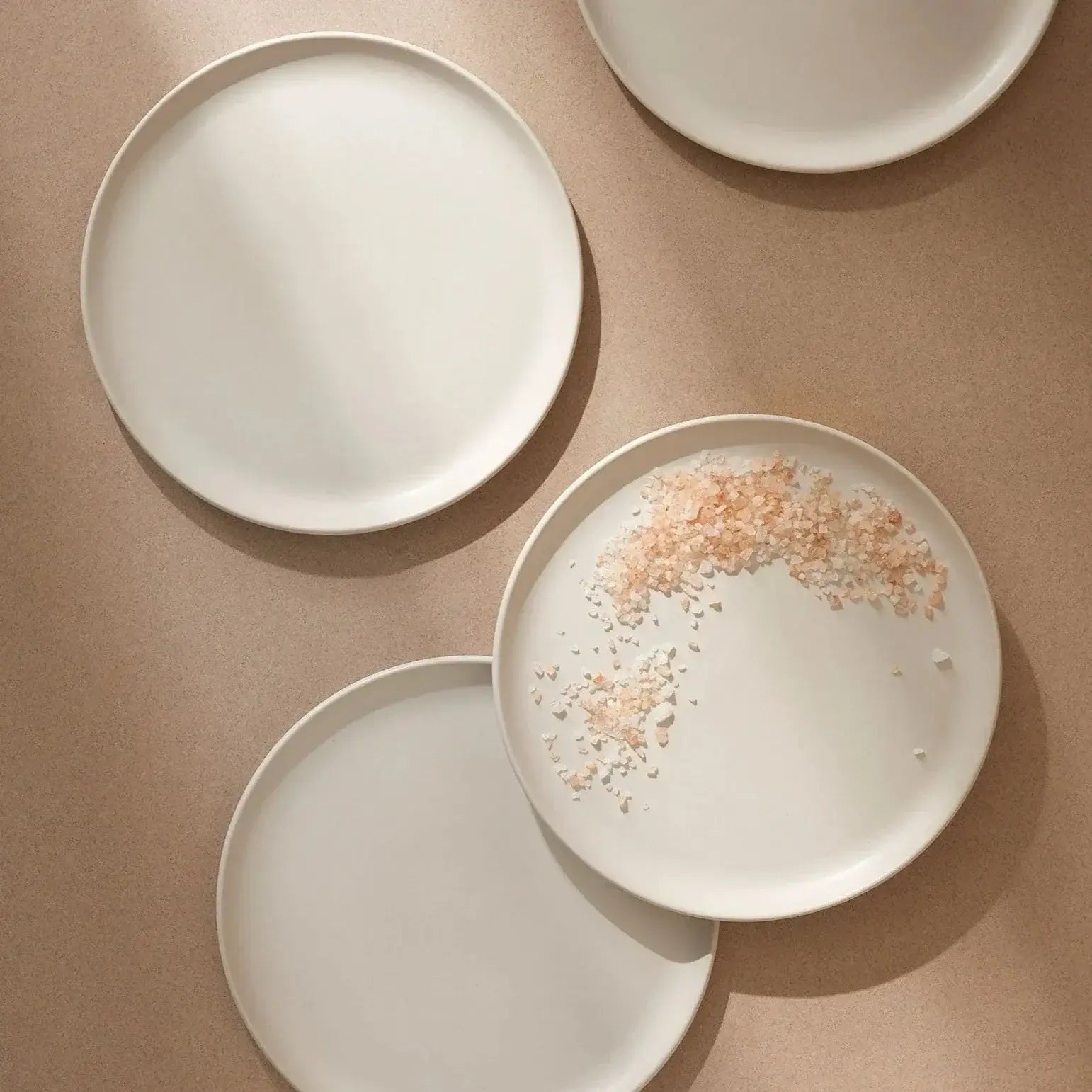S/4 Tunisian Side Plate - Matte White - DWELL by CMGHARYAN Stoneware & More North America