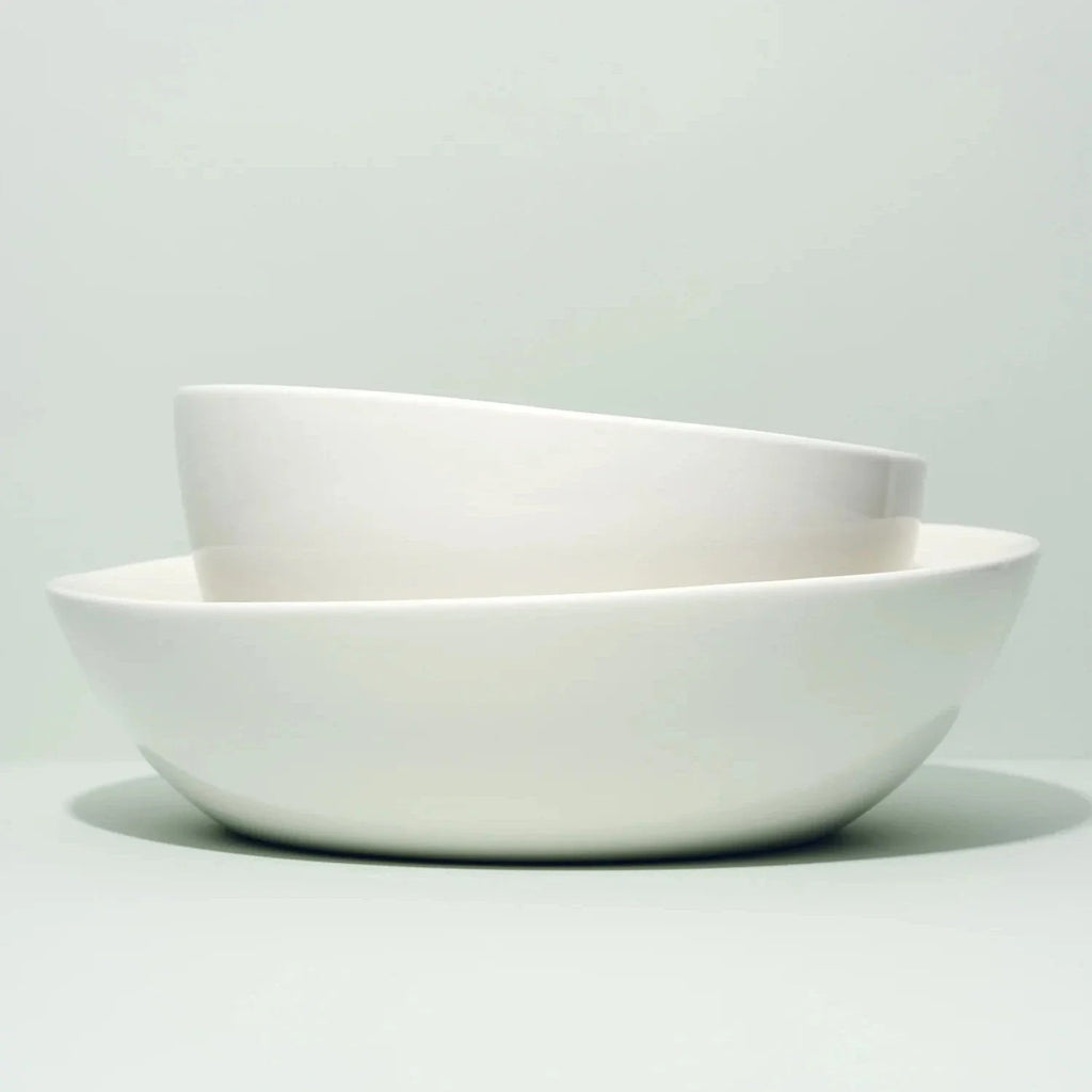 Slanted Serving Bowl - White - DWELL by CMFors Studio
