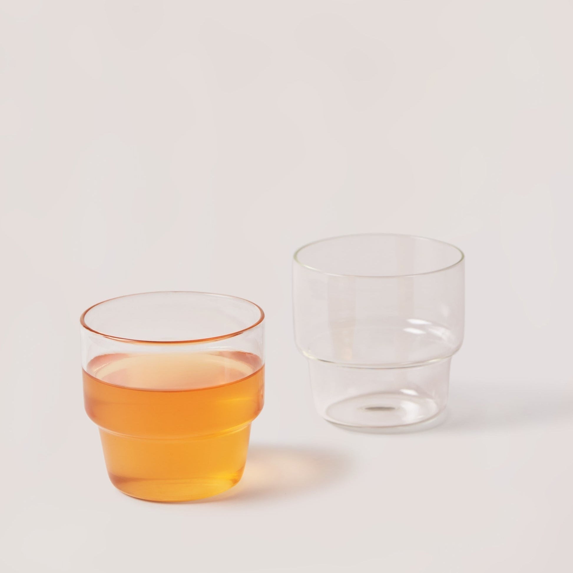 Stackable Glass Tumbler - set of 4 - DWELL by CMFleck