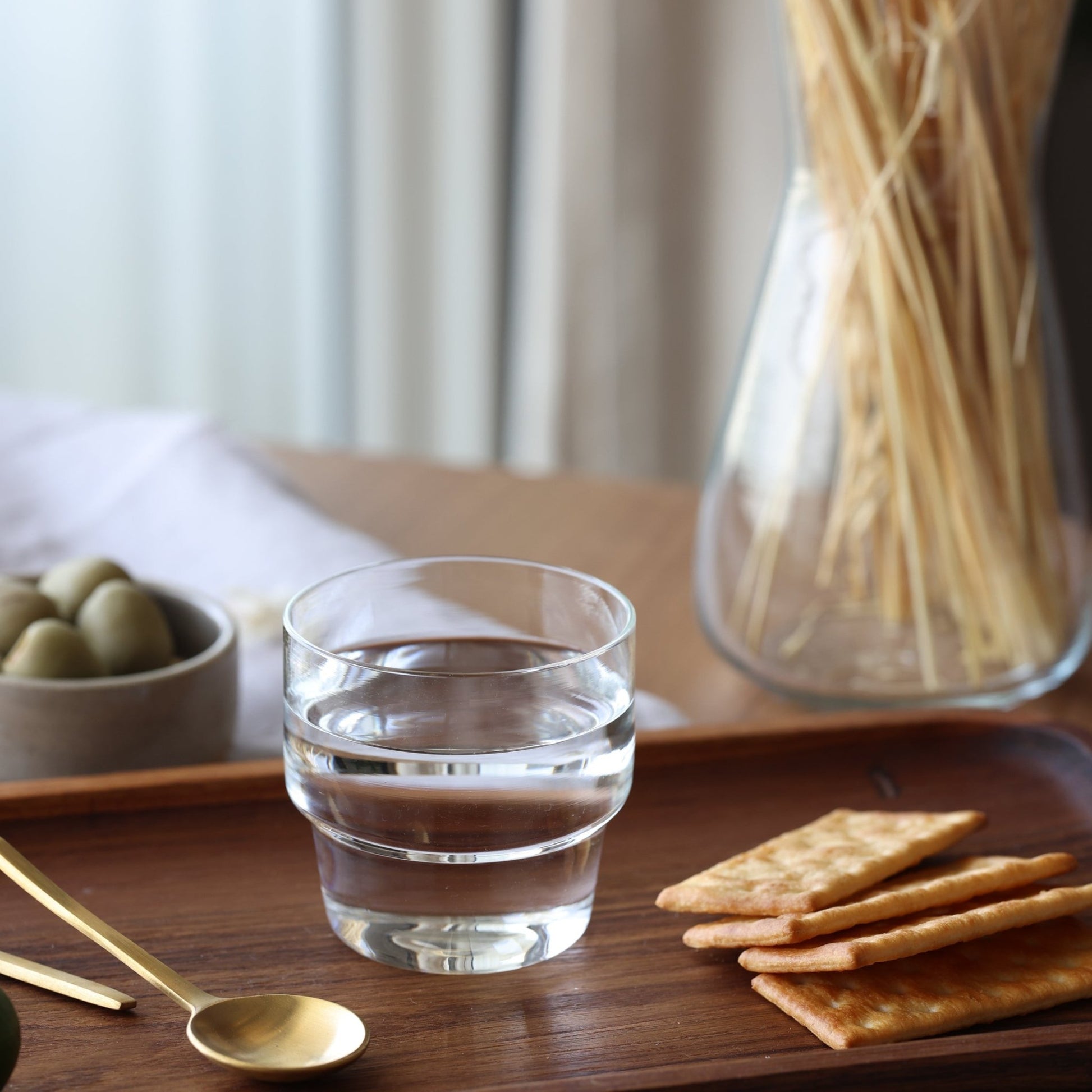 Stackable Glass Tumbler - set of 4 - DWELL by CMFleck