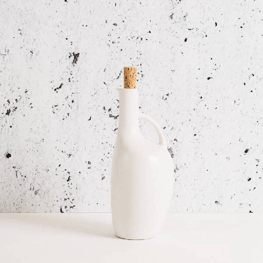 Stoneware Olive Oil Bottle | Canard 34oz - DWELL by CMGHARYAN Stoneware & More North America