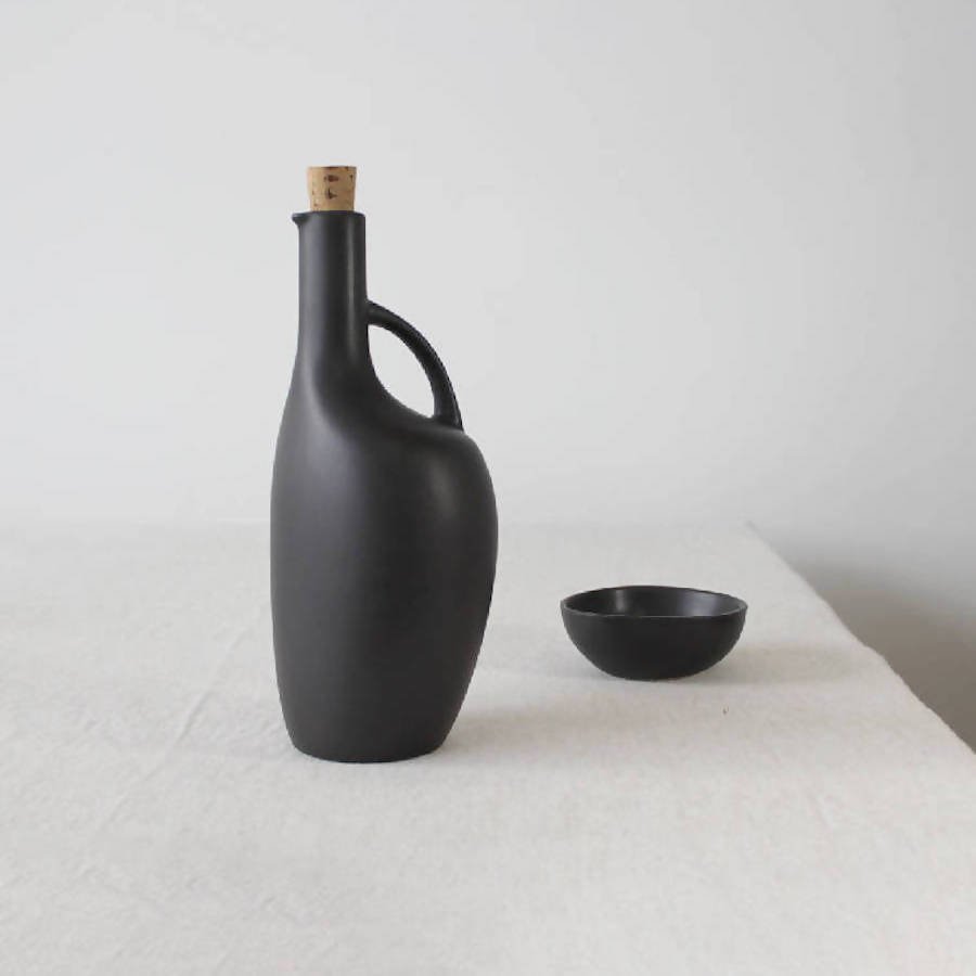 Stoneware Olive Oil Bottle | Canard 34oz - DWELL by CMGHARYAN Stoneware & More North America