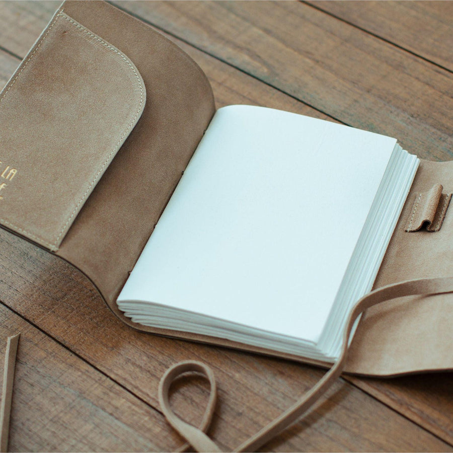 Suede Leather Bound Journals | 2 Sizes - DWELL by CMAndaluca