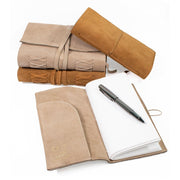 Suede Leather Bound Journals | 2 Sizes - DWELL by CMAndaluca