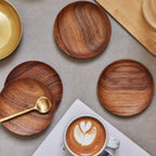 Teak Coasters - set of 4 - DWELL by CMFleck