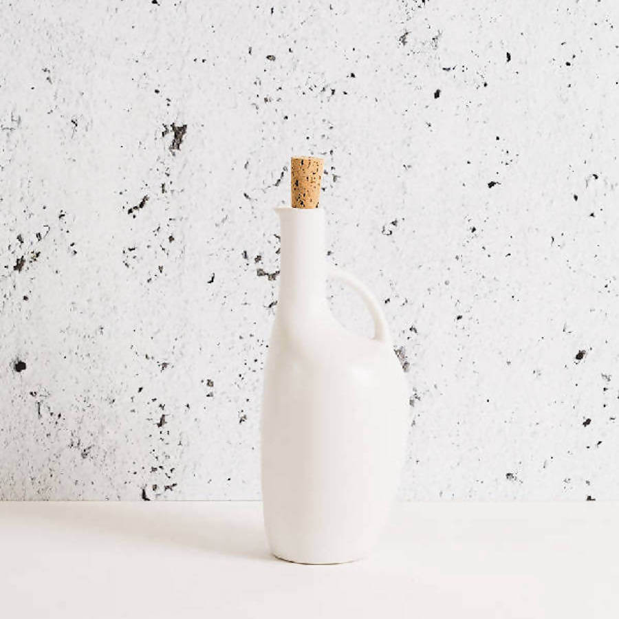 Stoneware Olive Oil Bottle | Canard 34oz - DWELL by CM